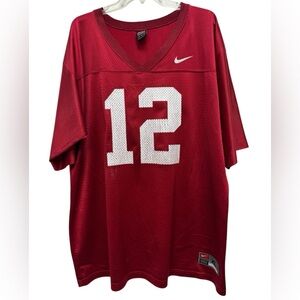 Nike Alabama Men's Crimson Jersey #12 with White Accents Size XL